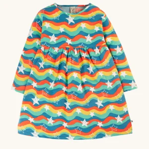 Frugi Cosy Amelia Dress - Wavy Stars