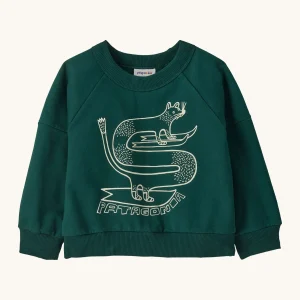 Patagonia Baby Crew Sweatshirt - Skisel: Cascade Green