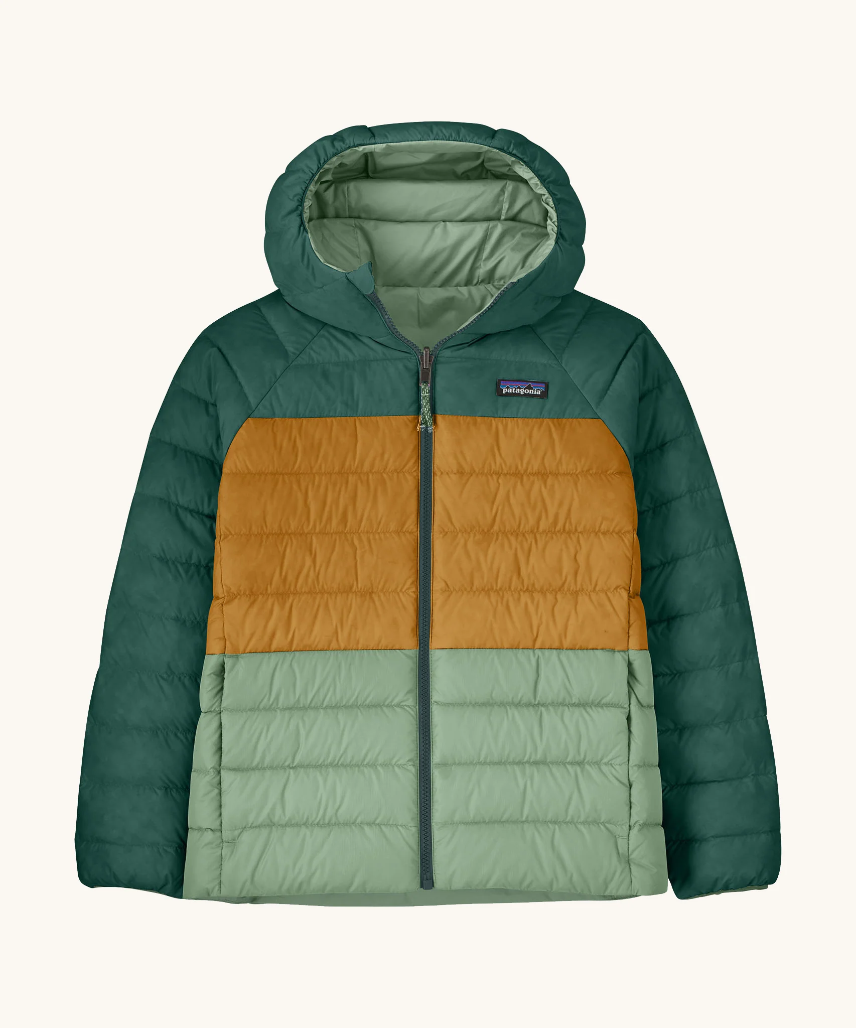 Patagonia Kids Reversible Down Hoody – Ellwood Green