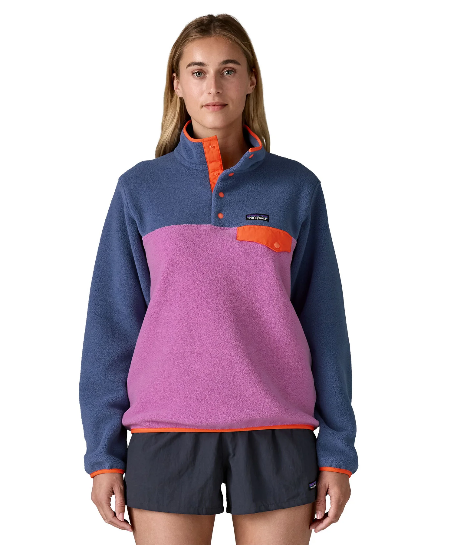 Patagonia Women&rsquo;s Lightweight  Synchilla® Snap-T Fleece – Brisk Purple
