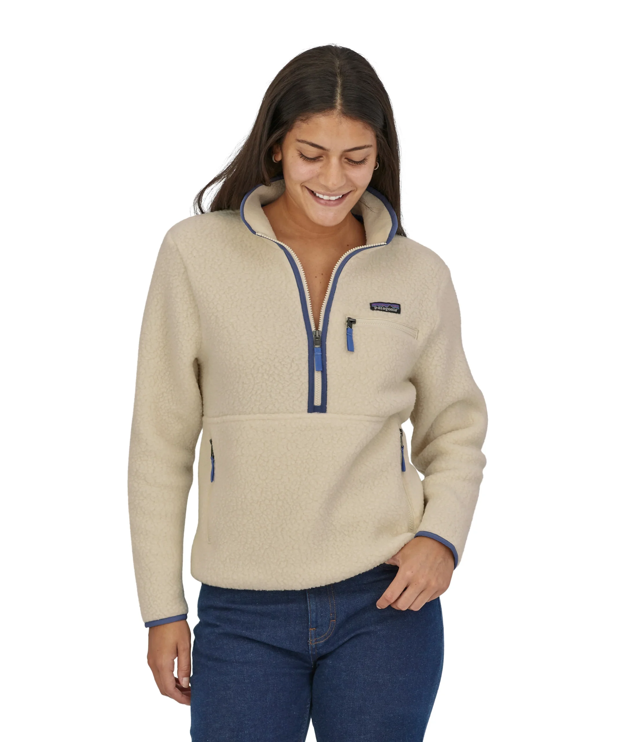 Patagonia Women&rsquo;s Retro Pile Marsupial Fleece – Beeswax Tan