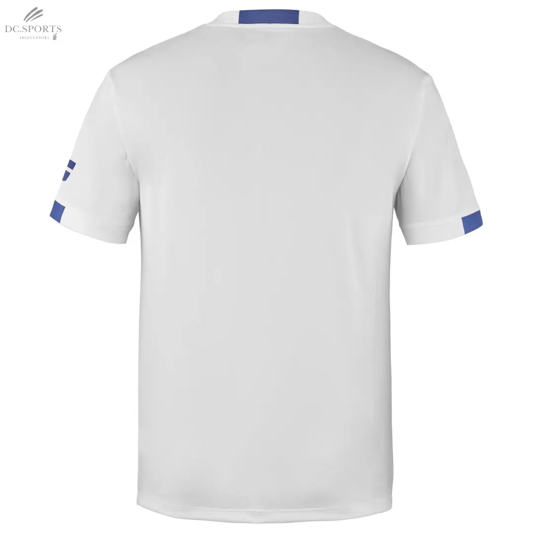 T-Shirt Babolat Play Homme – Tee-Shirt Blanc Crew Neck en Polyester Recyclé, Confort Optimal Sport