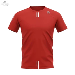 T-Shirt Homme Felet Dry 3.0 Rouge - Technologie Dry Fit, Confort Optimal Pour Sport