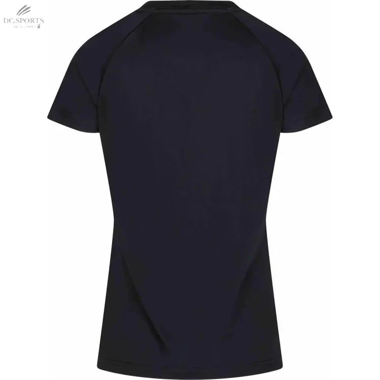 T-Shirt Victor Femme T-34101 C Noir – Design Ventilé, Polyester Recyclé, Équipe 2023/24