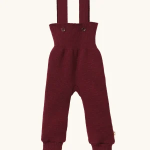 Disana Merino Wool Dungarees - Cassis