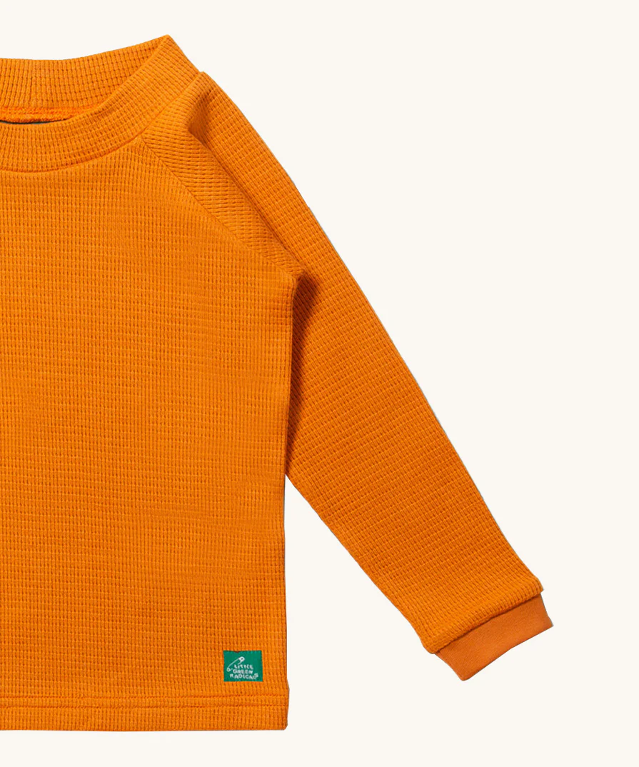 Little Green Radicals Waffle Long Sleeve Top – Golden Ochre