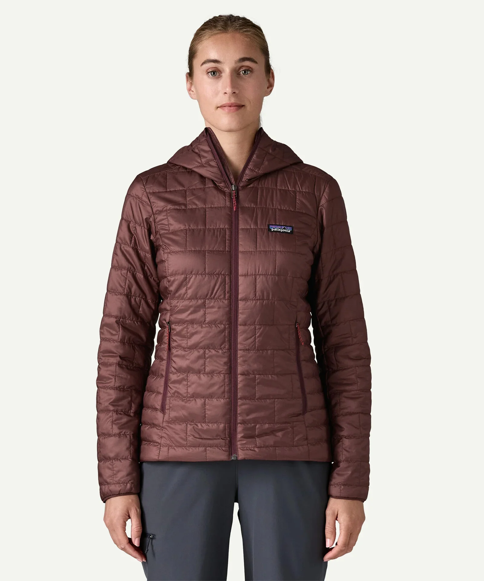 Patagonia Women&rsquo;s Nano Puff Hoody Jacket – Dark Ruby