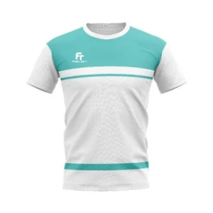 T-Shirt Performance Felet blanc/vert Unisexe